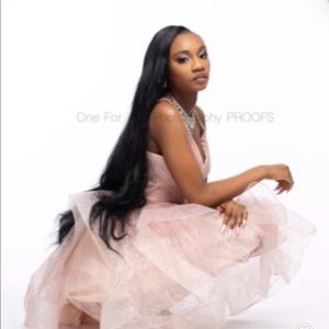 Size 2 pink puffy petticoat dress